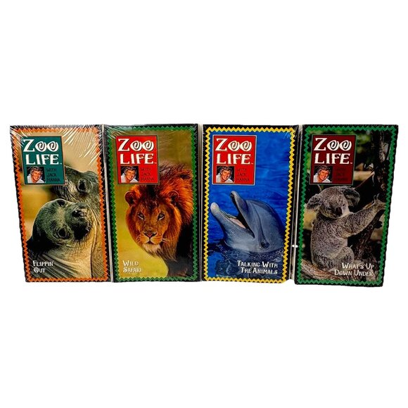 Zoo Life With JACK HANNA VHS Lot Flippin’ Out Sea Talking With Animals What’s Up - Picture 1 of 7